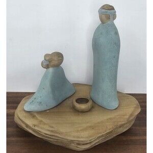 Vtg Jack Black Navajo Pottery Couple Praying On Mesa Ceramic Sculpture Signed